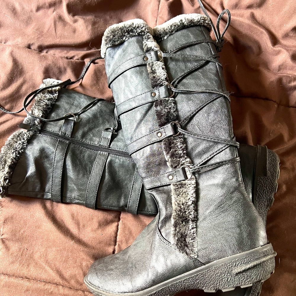 Tall black boot